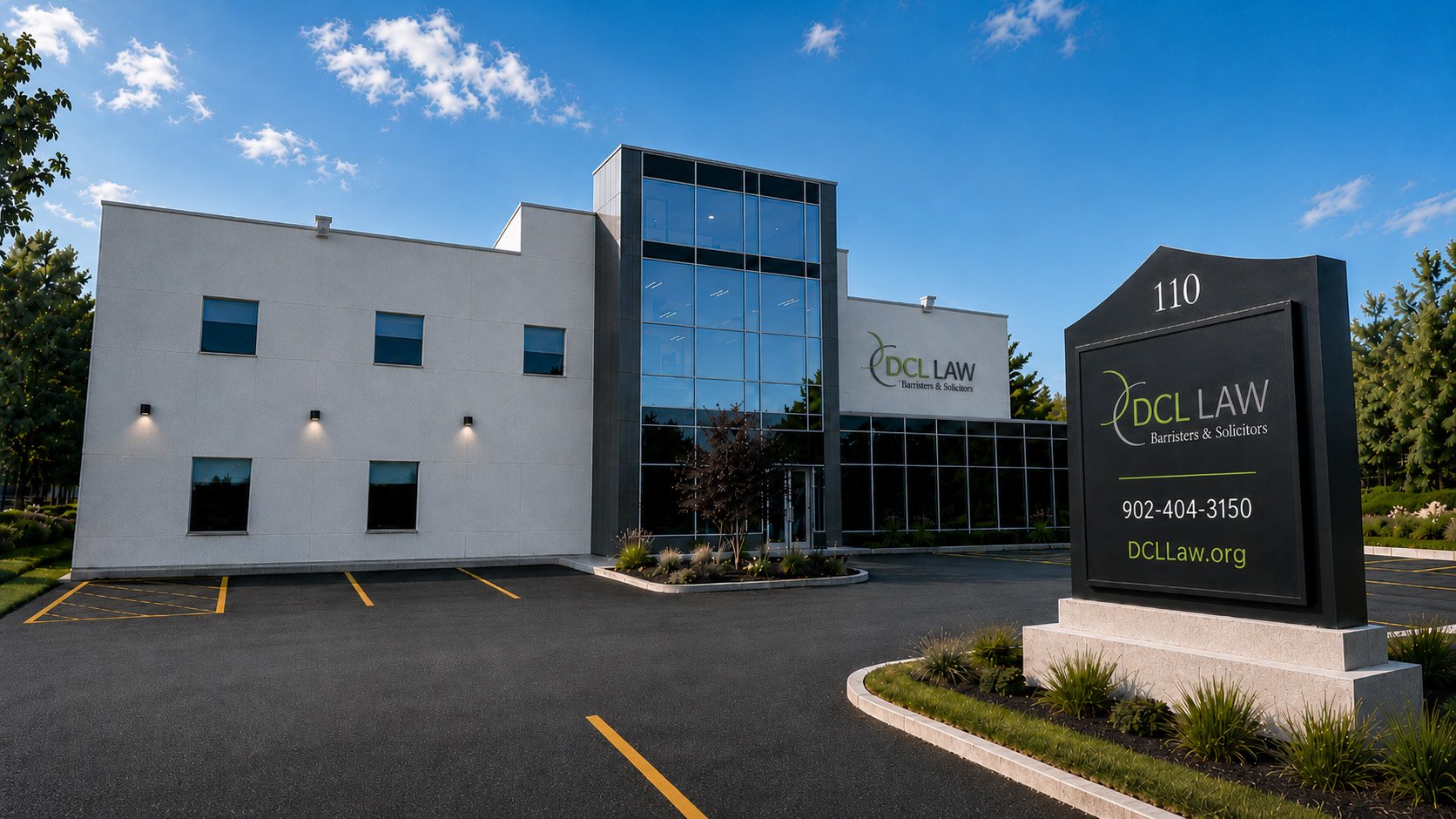 DCL Law office building at 110 Garland Avenue in Dartmouth's Burnside Business Park